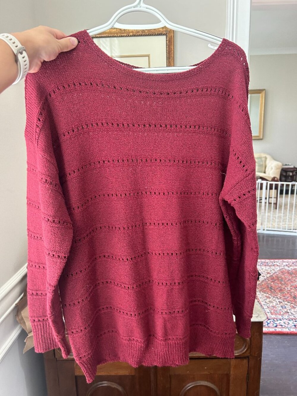 Maroon sweater